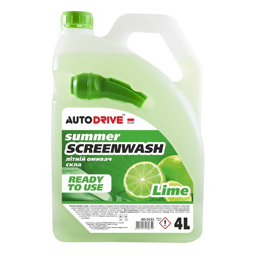  Омивач скла літній, Auto Drive Summer Screen Wash Lime 4Л.